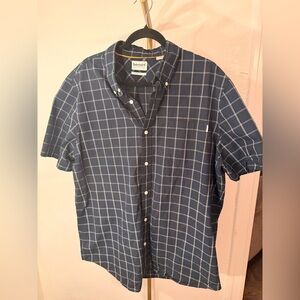 Timberland Plaid Button-Up Shirt Men’s XL Regular Fit Short Sleeve